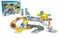 База Поли игровой набор Робокар (мега-трек с парковкой + 2 машинки Robocar Poli)