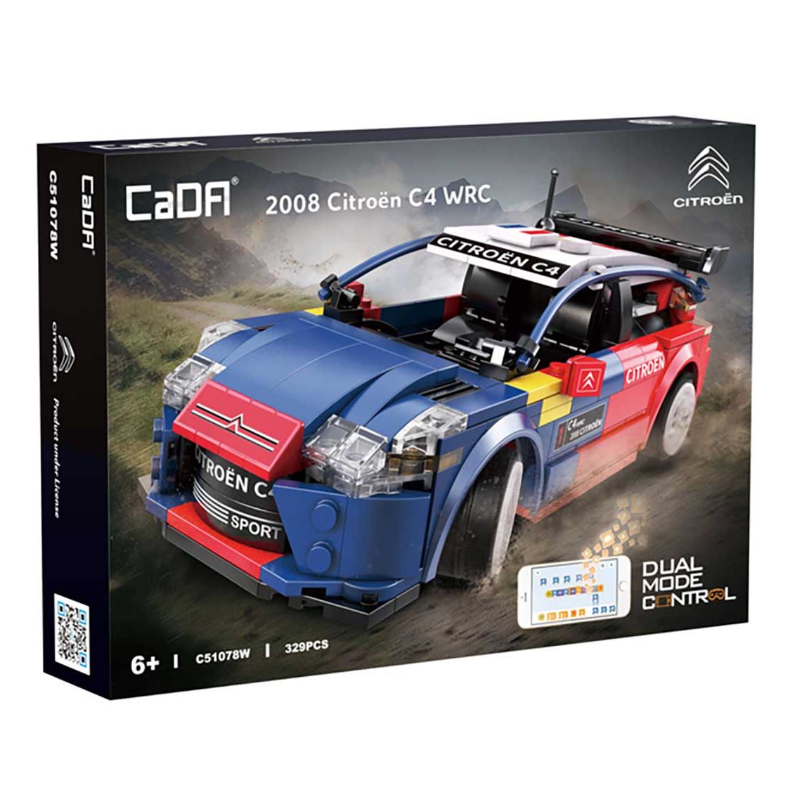 Конструктор Citroen C4 WRC на радиоуправлении 329 деталей C51078W