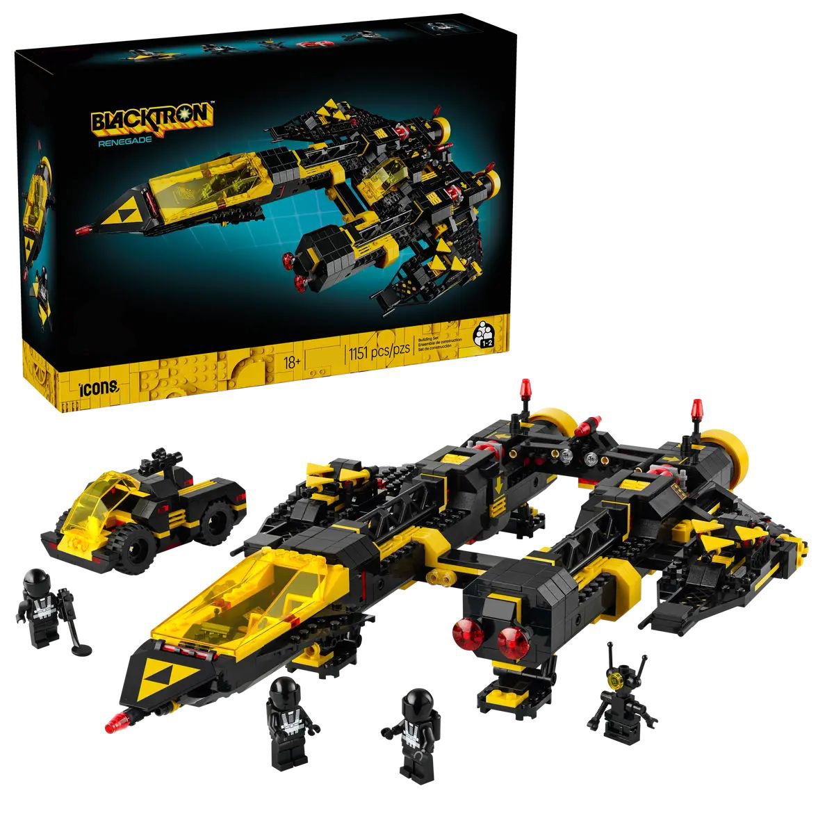 Конструктор Черный ренегат Blacktron Renegade 1151 деталей 5115