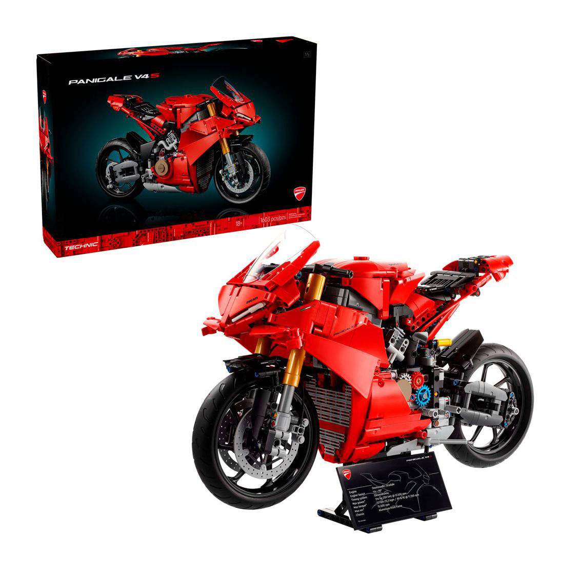 Конструктор Мотоцикл Ducati Panigale V4 S 1603 деталей 1211