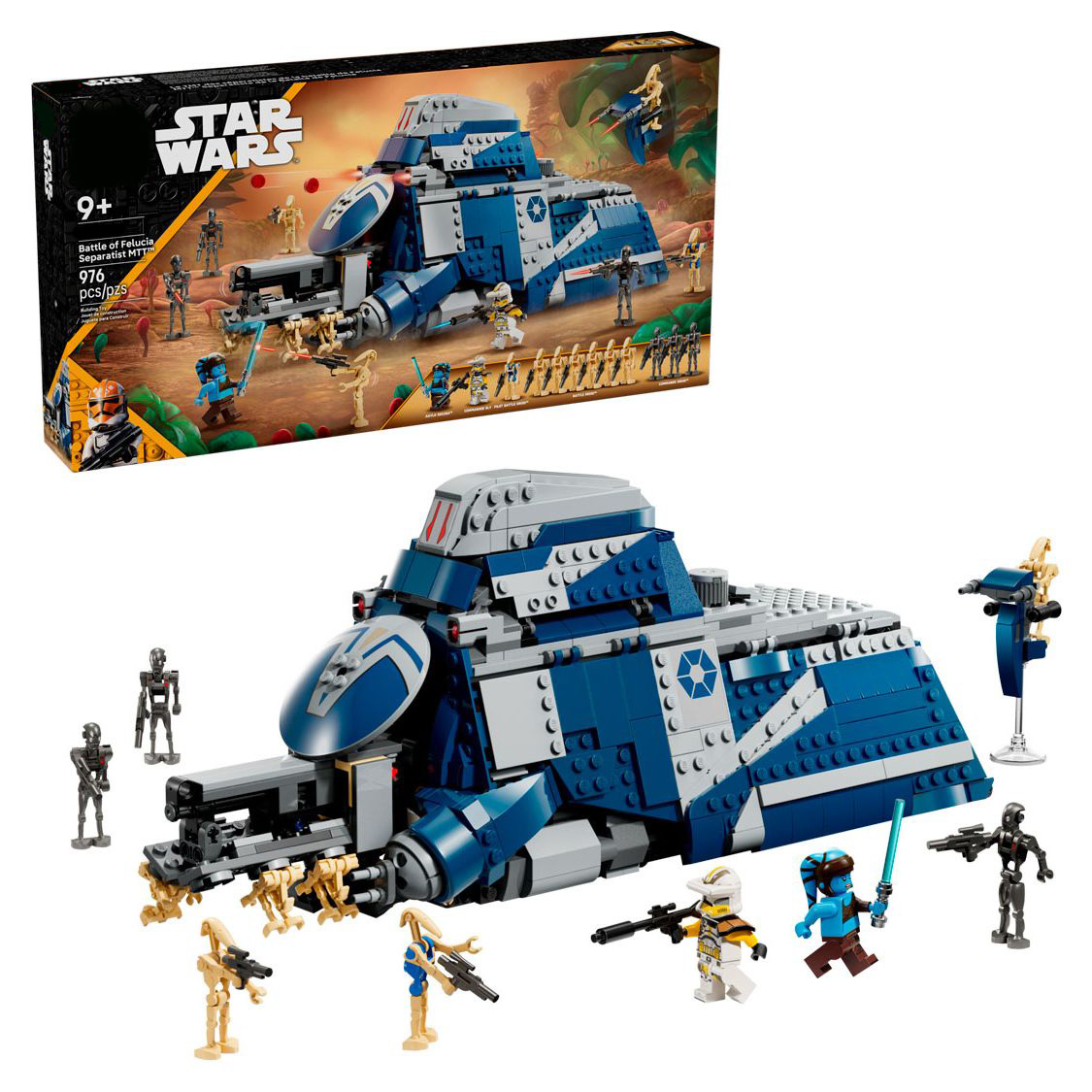 Конструктор Битва при Фелуции: Сепаратистский МТТ 976 деталей Звездные войны DC604