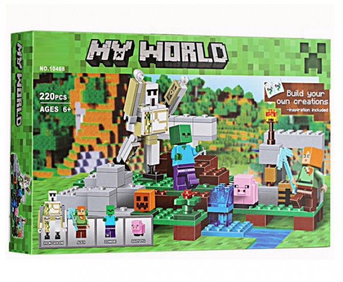 Конструктор Железный голем Micro World Майнкрафт 220 деталей (Minecraft 10468)