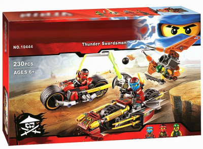 Конструктор Погоня на мотоциклах / Ниндзя Го 230 деталей (NinjaGo 10444)
