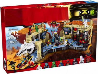 Конструктор Самурай Х: Битва в пещерах / Ниндзя Го 1303 детали (NinjaGo 79348)