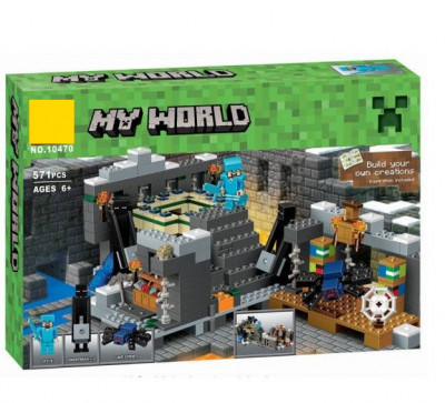 Конструктор Портал в Край Micro World Майнкрафт 571 деталей (Minecraft 10470)