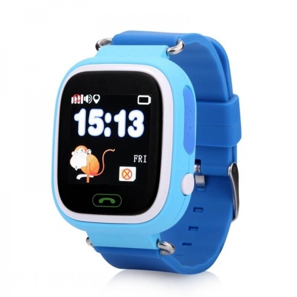 Детские часы с GPS трекером Smart baby watch Q90 (Q80) голубые