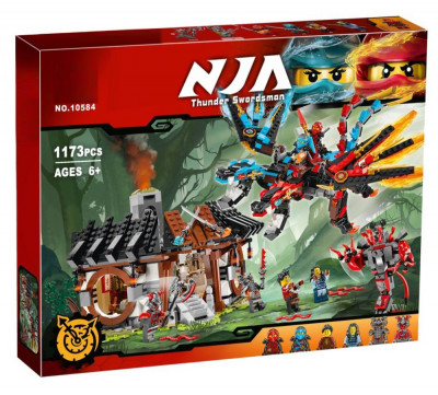 Конструктор  Кузница Дракона / Ниндзя Го 1173 деталь (NinjaGo 10584)
