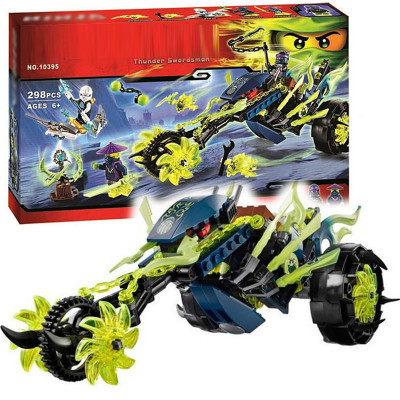 Конструктор  Засада на мотоцикле /  Ниндзя Го 298 деталей (NinjaGo 10395)