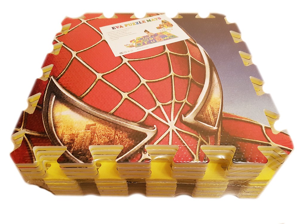 Купить Детский коврик пазл Spider Man 90х90 см.  в интернет .