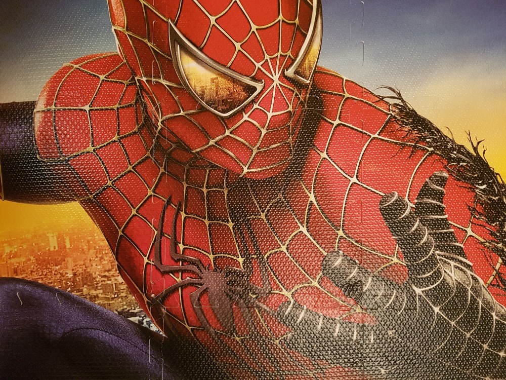 Купить Детский коврик пазл Spider Man 90х90 см.  в интернет .