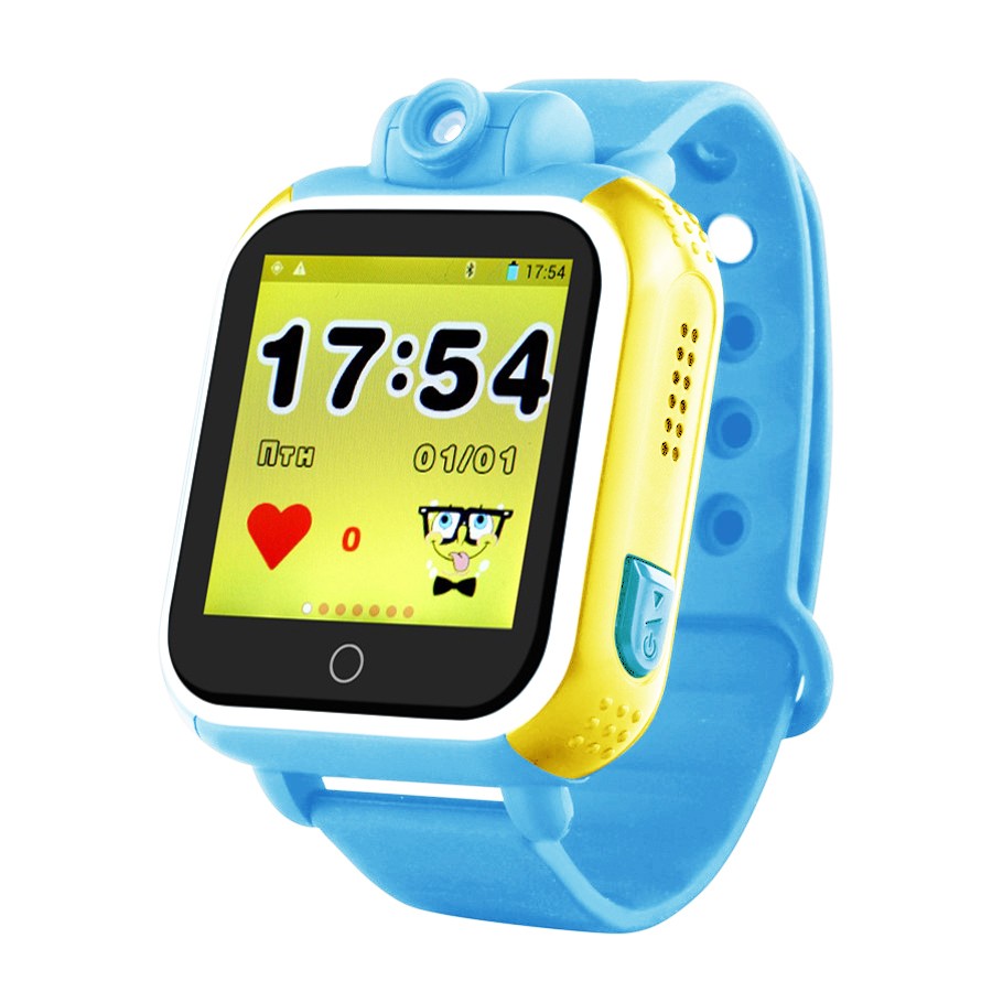 Детские часы с GPS трекером Smart baby watch G75 Q75 GW1000 (Q200 G10) голубые