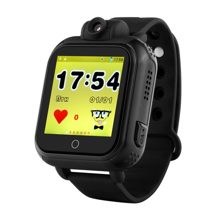 Детские часы с GPS трекером Smart baby watch G75 Q75 GW1000 (Q200 G10) черные