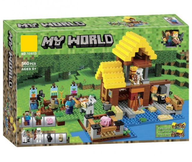 Конструктор Фермерский коттедж Micro World Майнкрафт 560 деталей (Minecraft 10813)