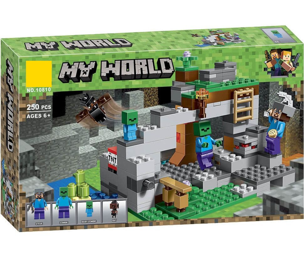 Конструктор Пещера зомби Micro World Майнкрафт 250 деталей (Minecraft 10810)
