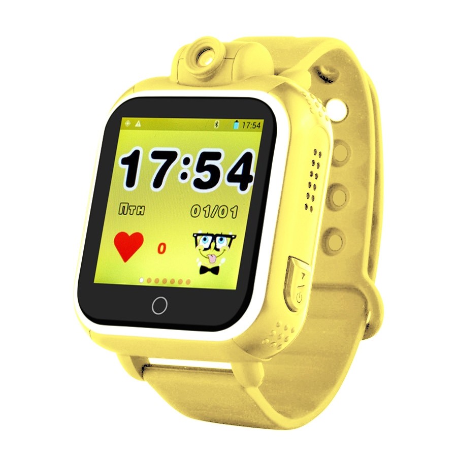 Детские часы с GPS трекером Smart baby watch G75 Q75 GW1000 (Q200 G10) желтые