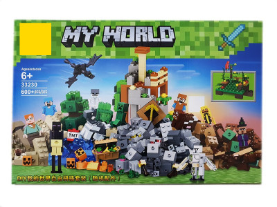 Конструктор Набор для творчества Micro World Майнкрафт 600 деталей (Minecraft 33230)