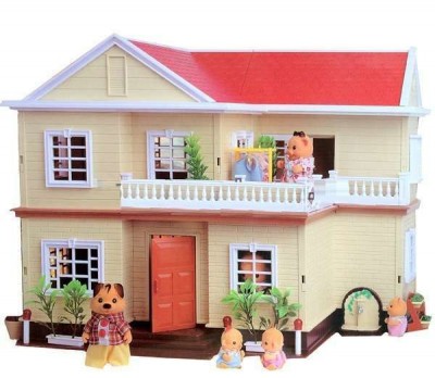 Кукольный дом большой с фонариками Happy Family 