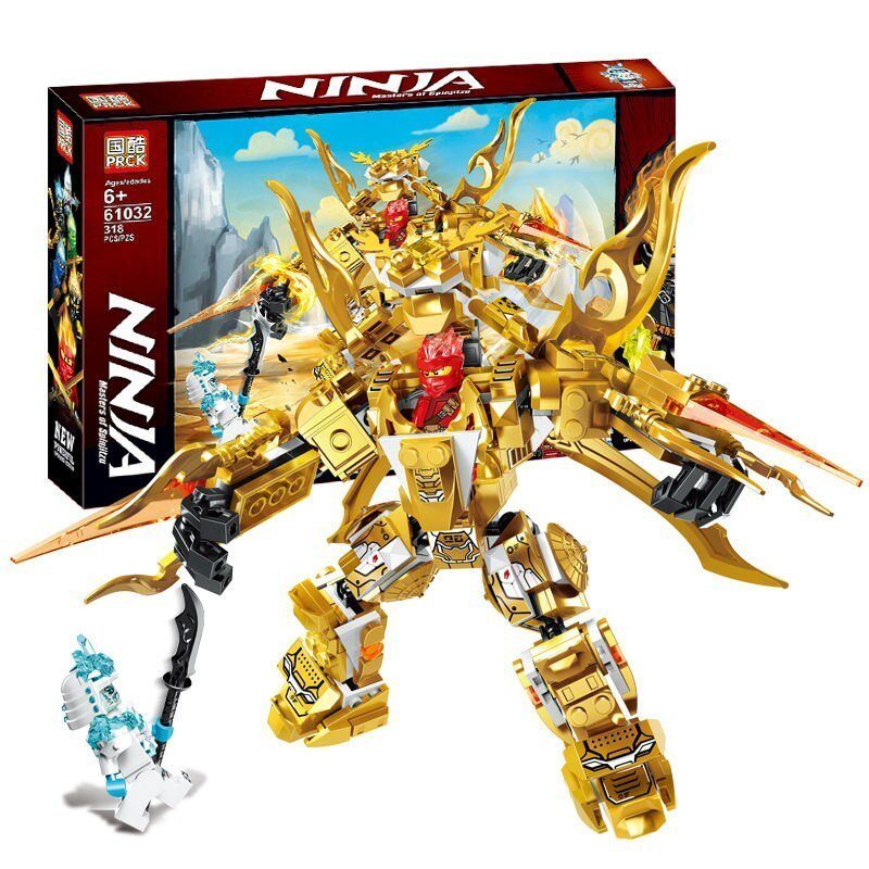 Конструктор Золотые доспехи / Ниндзя Го 318 деталь (NinjaGo 61032)