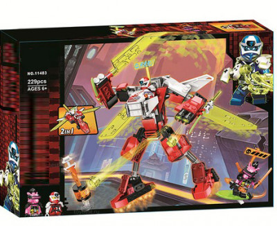 Реактивный самолёт Кая 229 детали Ниндзя Го (NinjaGo 11483)