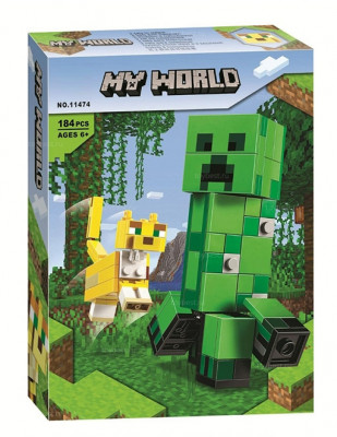Конструктор Крипер и Оцелот 203 детали (Minecraft 11474)