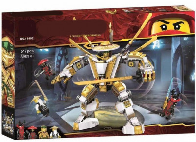 Конструктор Золотой робот  / НиндзяГо 517 деталей (NinjaGo 11492)