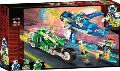 Конструктор Скоростные машины Джея и Ллойда  340 деталей Ниндзя Го (NinjaGo 11486) 