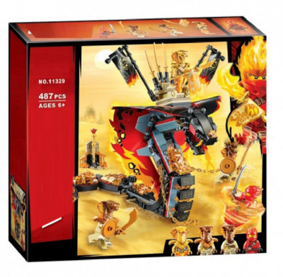 Конструктор Огненный кинжал / Ниндзяго 487 деталей (Ninjago 11329UC) УЦЕНКА!!!