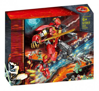Конструктор Каменный робот огня  / НиндзяГо 623 деталей (NinjaGo 61065)