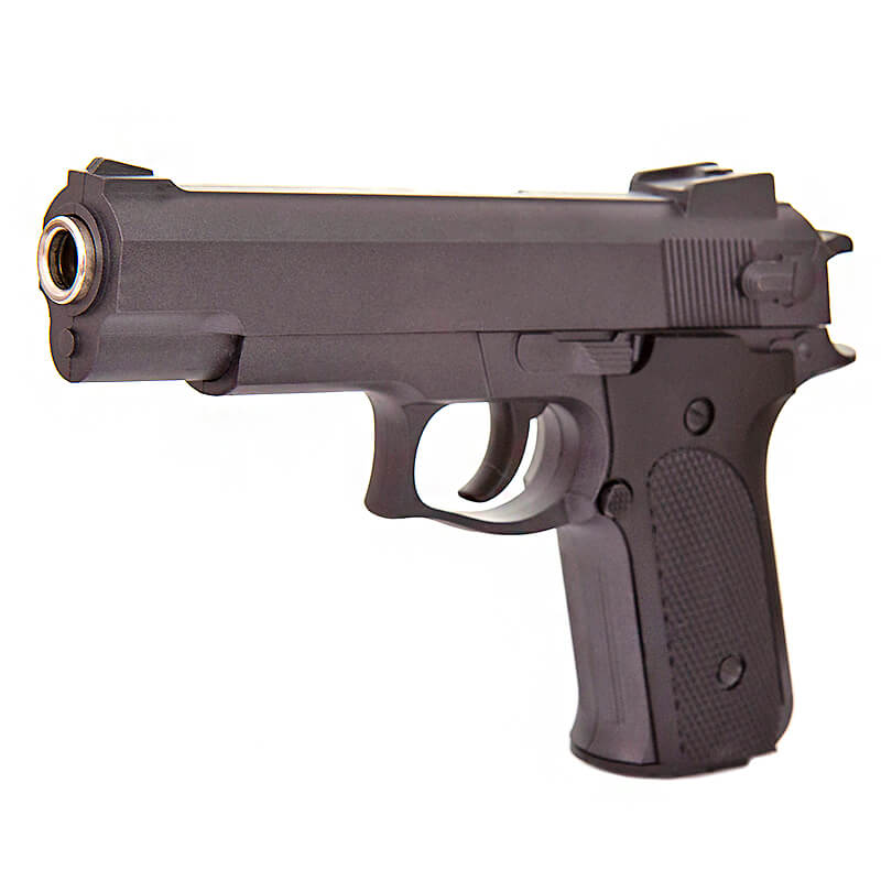  Детский пистолет пневматический на пульках Air soft gun  металл. K33