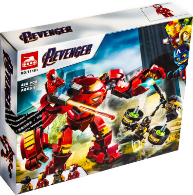 Конструктор Халкбастер против агента А.И.М.  / Супер герои 480 деталей 11563