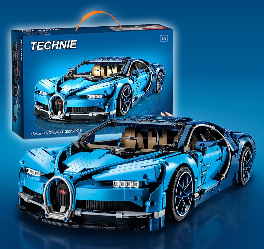 Конструктор Bugatti Chiron / Техник 3599 деталей 6043
